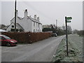 Footpath junction on Mill Lane