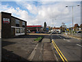 Petrol station, by Esher Road roundabout