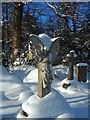 Angel with outstretched wings in Ecclesall Churchyard, Sheffield