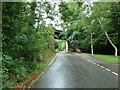 Looking down Denne Road  to the railway bridge