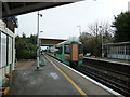 Train leaving Goring-by-Sea Railway Station for Durrington-on-Sea