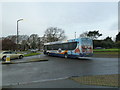 Bus traversing the Goring Way Roundabout