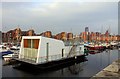 Houseboat by the marina