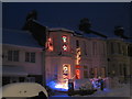 Christmas decorated house on Horntye Road