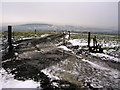 Melting snow on Mellor Moor