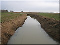 TQ9920 : Drainage Channel near Wainway Gate by David Anstiss