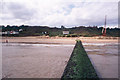 Looking landwards from end of concrete breakwater at Walton-on-the-Naze