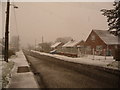 Necton: Hale Road during snowfall