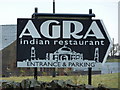 Agra, Indian Restaurant, Sign