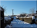 Snow on the old Barnfields estate