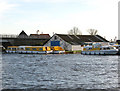 Boats moored by Acle Bridge