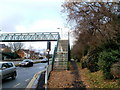 Steep steps to Malpas Road footbridge, Newport