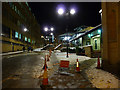 Closed footway due to frost heave, Wade Street, Halifax