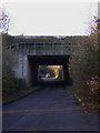 A3 with traffic under the  bridge over Farnham Road at Sheet