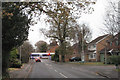 Mill Lane, Dorridge, crossed by a train