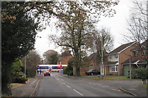SP1675 : Mill Lane, Dorridge, crossed by a train by Robin Stott