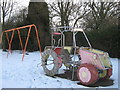 Tractor in Cudham Recreational Ground