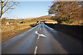 The A361 near Heddon Mills where the river Caen passes underneath