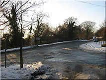 TQ4155 : Road junction on Clarks Lane by David Anstiss