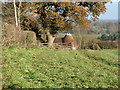 Twin oast houses at Clapwater Farm House