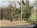 Footpath and bridge over a ditch