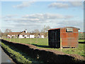 Old railway goods van used for storage