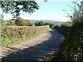 Malthouse Lane heads E away from Pen-y-parc Farm