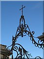 Decorative ironwork - Church gateway