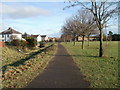 Footpath along northern edge of Liswerry Recreation Ground, Newport