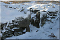 The remains of a peel tower near Priesthaugh