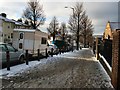 Thawing snow in Elm Grove