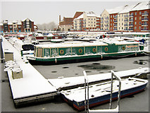 ST2937 : Bridgwater Docks in winter by Ken Grainger