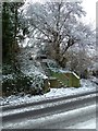 Steps in a snowy Bedhampton Road