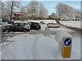 Snow at Tyrone County Hospital car park