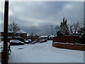 Approaching a bend in a snowy Beverley Grove