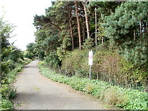 ST5590 : Warning sign, Beachley coastal path by Jaggery