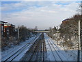 Railway Line looking north, Hatfield