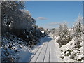 Railway to Rhymney, from Monthermer Road bridge, Cardiff