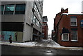 An icy back street off Lever St