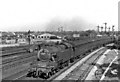 Up Tilbury Line train leaving Barking for Fenchurch Street, 1955