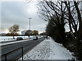 Looking down the Eastern Road after early morning snow