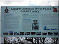 Lissett Airfield Wind Farm information board