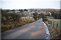 Gritted road in the Don valley