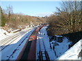 Murco train passes through Gaer Junction, Newport