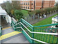 Steps down to the westbound platform at Durrington-on-sea Station