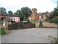 Empty pub car park in Station Road