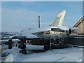 Supermarine Swift in the December snow, 2010