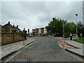 Approaching a set of traffic lights in Springfield Road