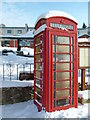 Red telephone box and jet fighter. Upper Hill.