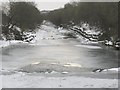 Sheets of ice on the River Amman